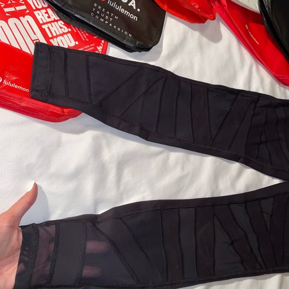 Lululemon Wunder Under Tech Mesh. Sz 6 - Picture 3 of 8